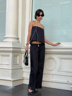 Pants>Djerf Avenue Breezy Ankle Pants Black