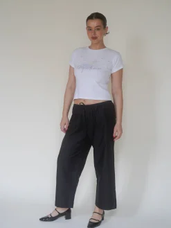 Pants>Djerf Avenue Breezy Ankle Pants Black