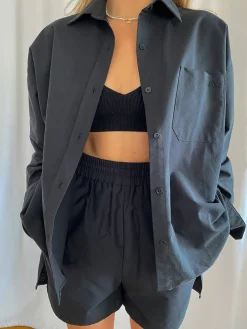 Shorts|Sets>Djerf Avenue Breezy Shorts Black