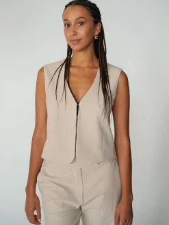 Sets>Djerf Avenue Day-to-day Vest Cream