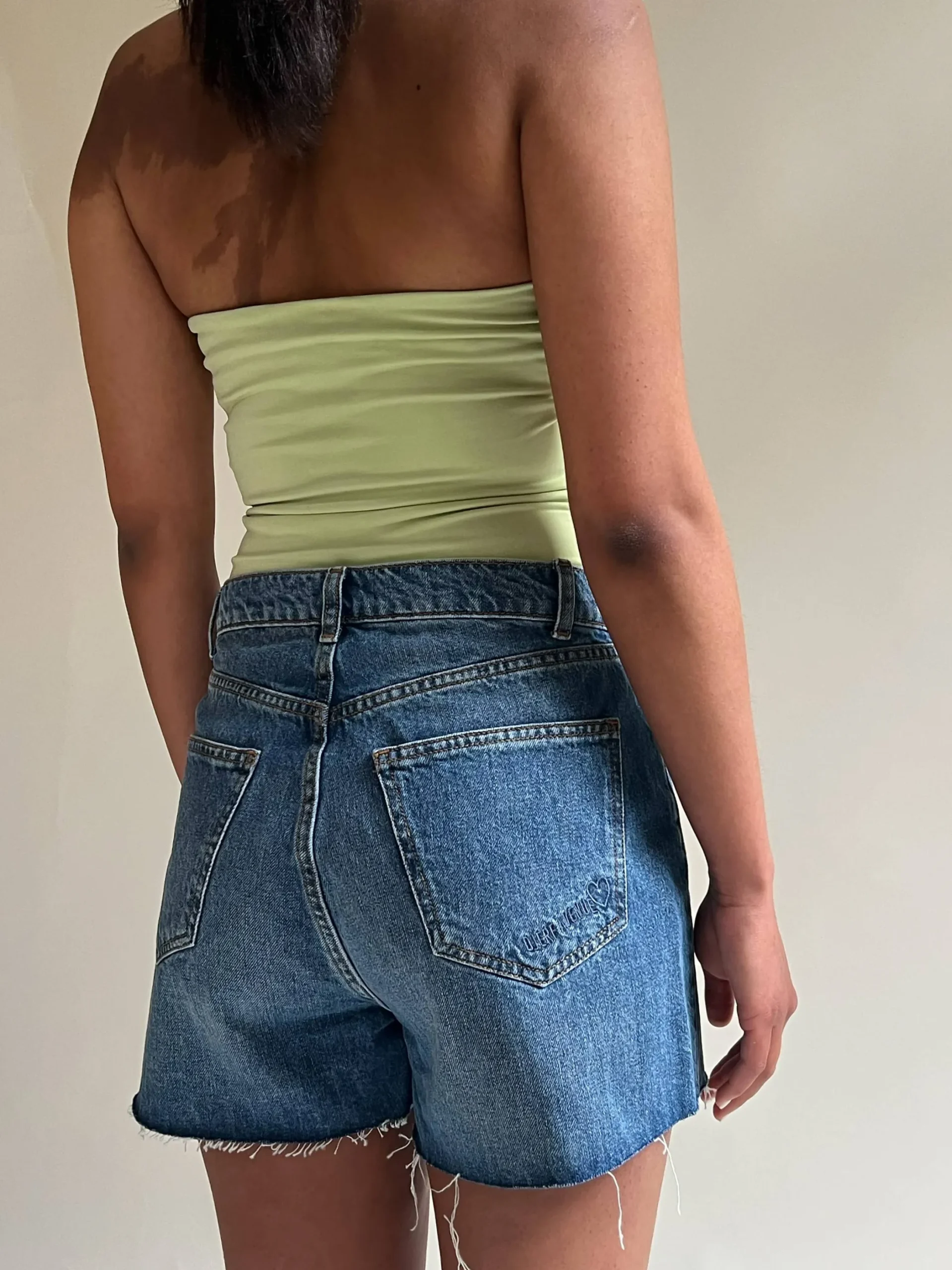 Shorts>Djerf Avenue Denim Shorts Vintage Blue