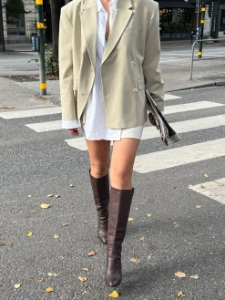 Blazers & Jackets|Sets>Djerf Avenue Essential Blazer Greige