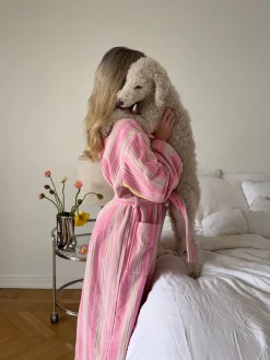 Robes>Djerf Avenue Essential Robe Gelato Stripe