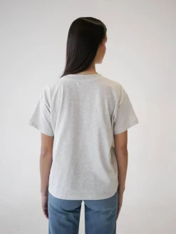 T-Shirts & Tops>Djerf Avenue Essential T-shirt Grey Melange