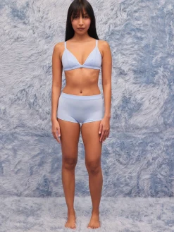 Underwear>Djerf Avenue Go Close Triangle Bralette Blue