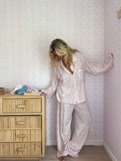 Pjs>Djerf Avenue Go Slow Pants Summer Island