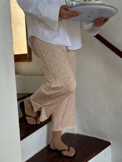 Pjs>Djerf Avenue Go Slow PJ Ankle Pants Summer Treat