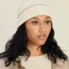 Hats & Caps|Headbands & Hair Accessories>Djerf Avenue Knitted Beanie Creamy Oat