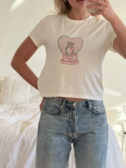 T-Shirts & Tops|Pjs>Djerf Avenue Little Tee Sweet Bear