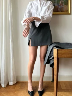 Dresses & Skirts>Djerf Avenue Must Have Mini Skirt Grey