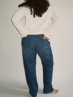 Pants|Jeans>Djerf Avenue Relaxed Jeans Dark Blue - Tall