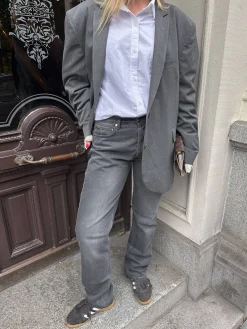 Pants|Jeans>Djerf Avenue Relaxed Jeans Grey - Tall