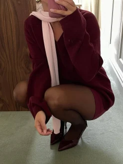 Knitwear|Headbands & Hair Accessories>Djerf Avenue Scarf Pink