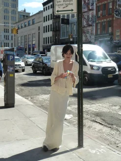 Shirts & Blouses|Knitwear>Djerf Avenue Sorella Top Cream Beige