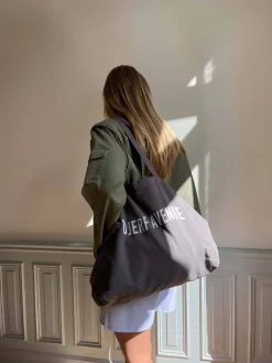 Headbands & Hair Accessories|Tote Bags>Djerf Avenue Tote Bag Washed Out Black