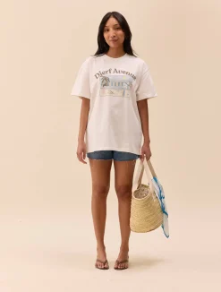 T-Shirts & Tops>Djerf Avenue Vacay Tee DA Seaside